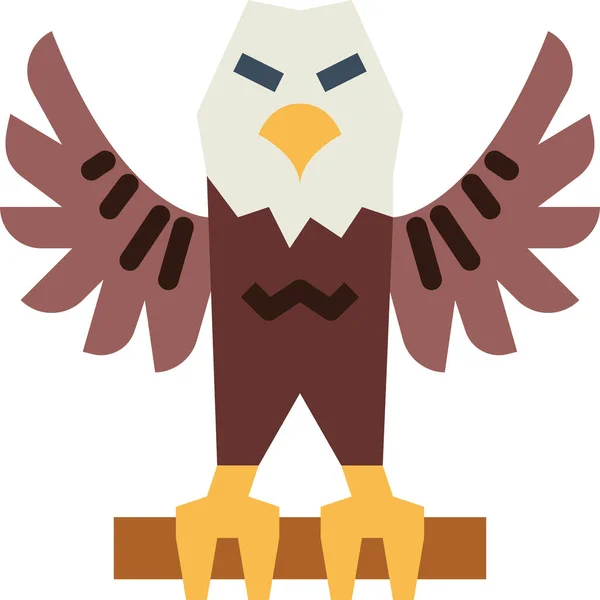 Eagle Hawk Bird Icon — Stock Vector