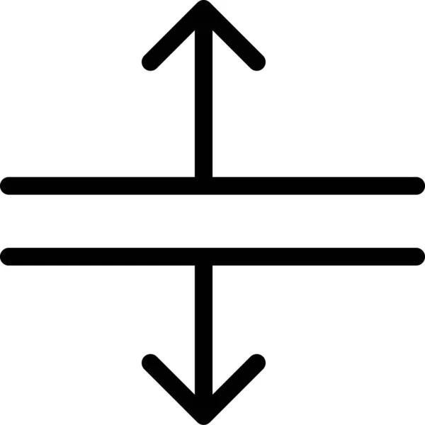 Pfeilpfeil Symbol Solidem Stil Erweitern — Stockvektor