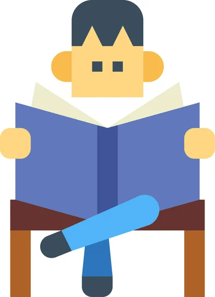 Lectura Aprendizaje Educación Icono — Vector de stock