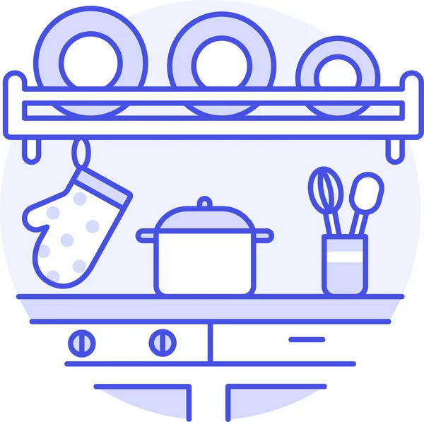 Ustensiles Cuisine Icône Alimentaire Dans Catégorie Des Boissons Alimentaires — Image vectorielle