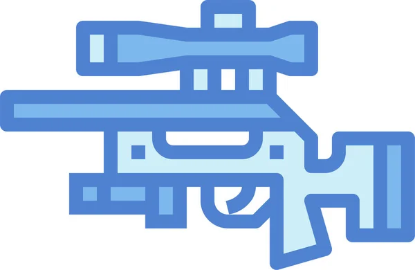 Значок Стрельбы Винтовки Военного Образца — стоковый вектор
