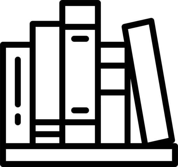 Böcker Utbildning Lärande Ikon Utbildning Skolan Lärande Kategori — Stock vektor