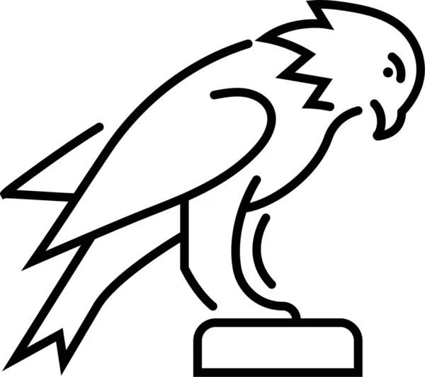 Pájaro Águila Halcón Icono — Vector de stock