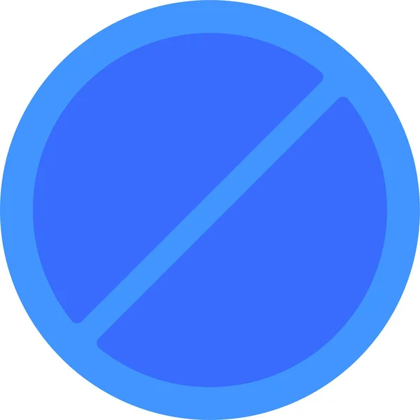 Cancel Forbidden Interface Icon — Stock Vector