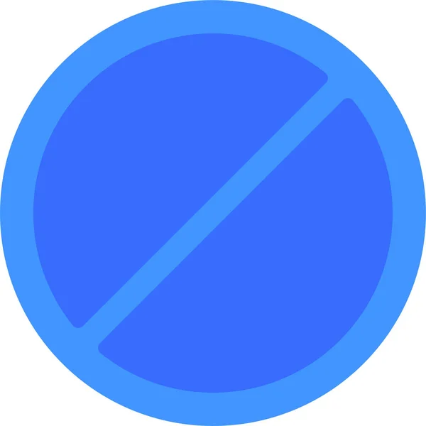 Cancelar Icono Interfaz Prohibido — Vector de stock