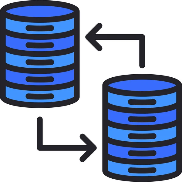 Datenbank Hosting Symbol — Stockvektor