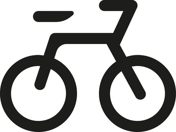 Bike Transportation Solid Icon Solid Style — 图库矢量图片