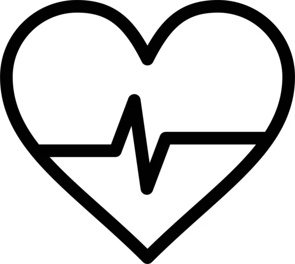 Παλμός Εικονίδιο Επιστήμη Καρδιά — Διανυσματικό Αρχείο