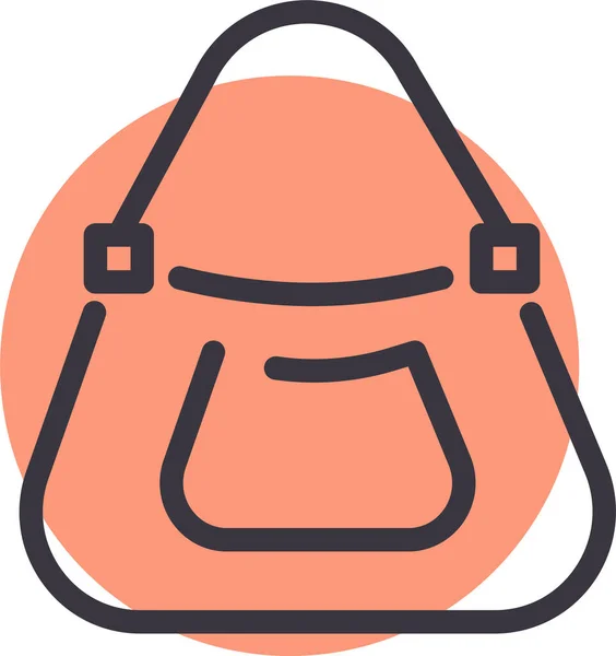 Accessoire Bag Carry Icon Ausgefüllten Outline Stil — Stockvektor