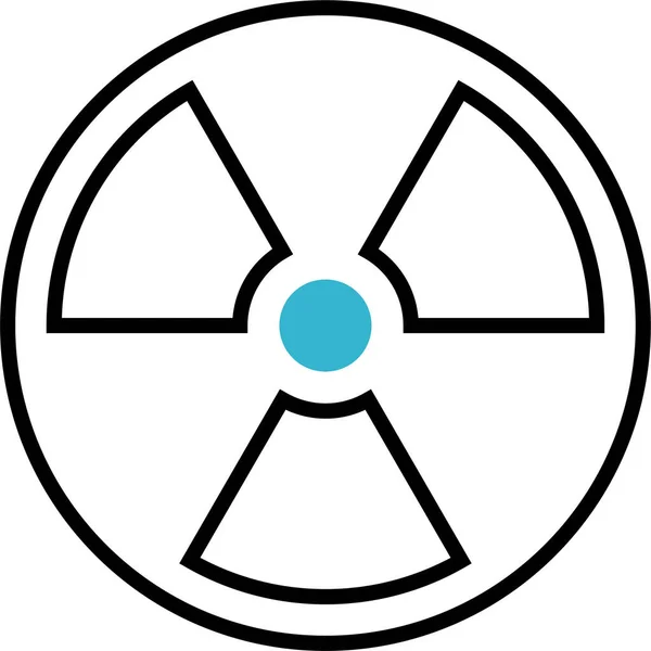 Irradiation Radiation Mutation Icon — Stock Vector