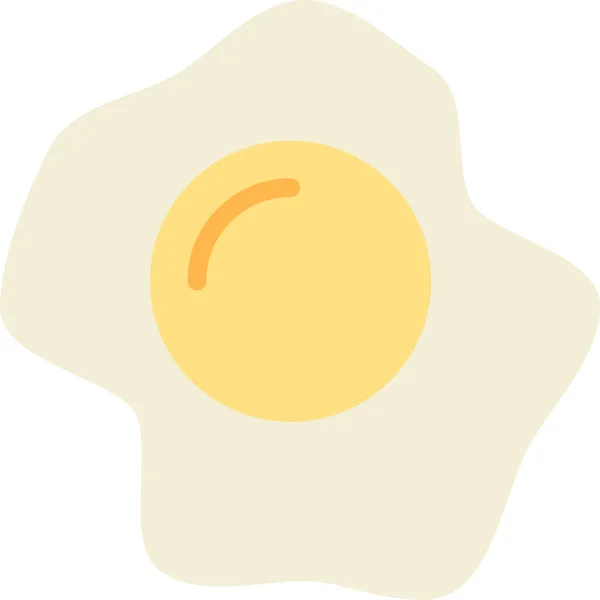 Fried Egg Protein Icon — Stock Vector