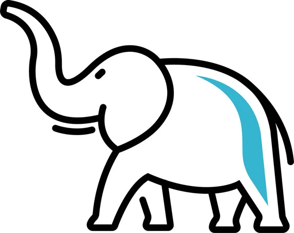 Ζωολογικός Ελέφαντας — Διανυσματικό Αρχείο