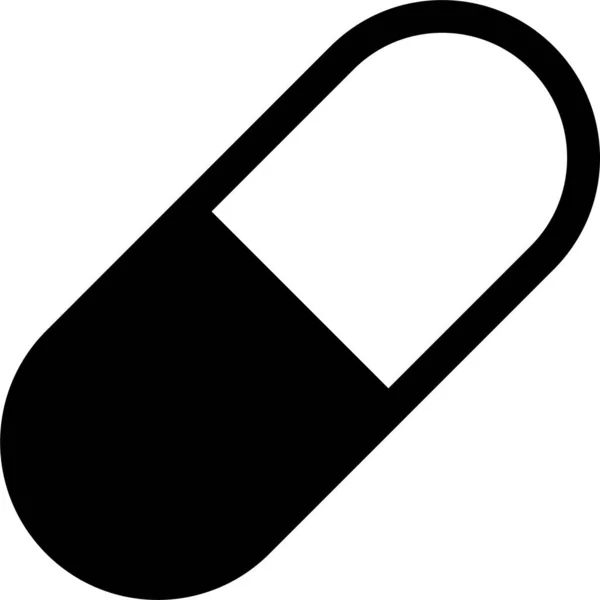 Ikona Medikace Léky Pevném Stylu — Stockový vektor