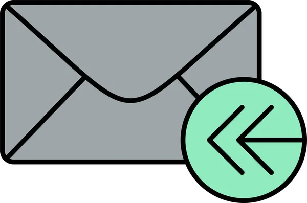 Email Mail Reçu Icône Dans Style Filled Outline — Image vectorielle