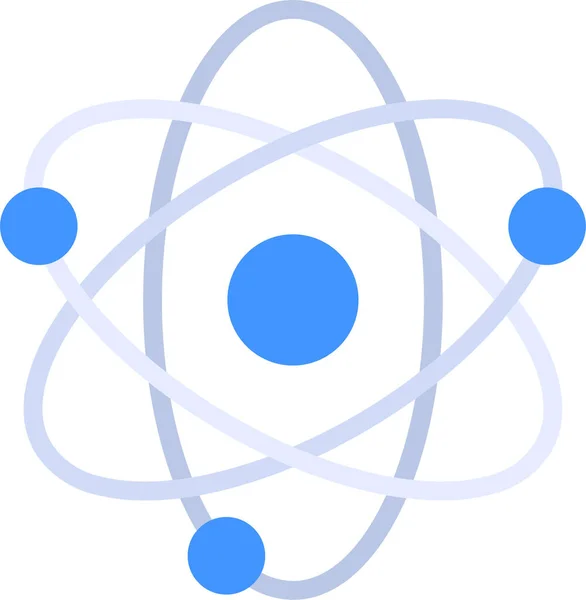 Scienza Atomo Icona Nucleare — Vettoriale Stock