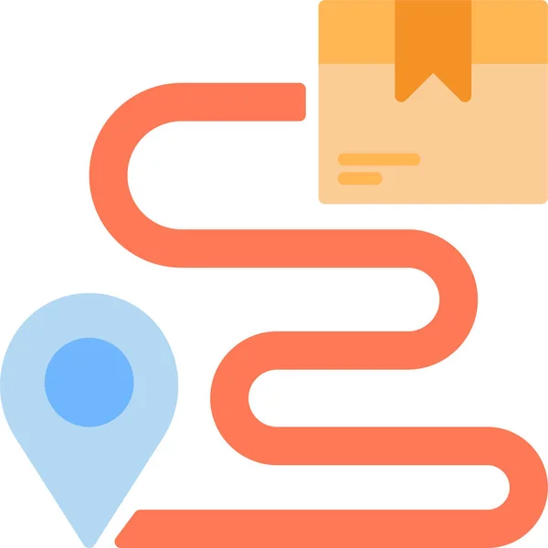 Location Logistics Pin Icon — Stock Vector