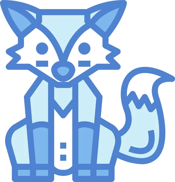 Animal Fox Mammal Icon Animal Category — Stock Vector