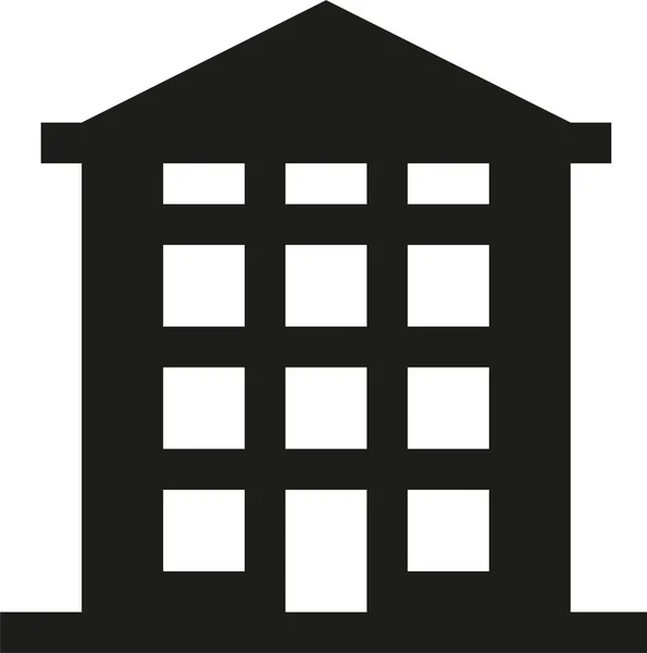 ソリッドスタイルの背の高いホームソリッドアイコン — ストックベクタ