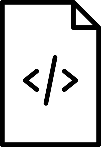 Codierung Coe Dokument Symbol — Stockvektor