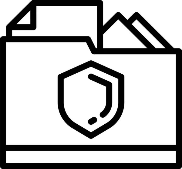 Icono Del Archivo Del Documento Datos Categoría Ordenador Internet Seguridad — Archivo Imágenes Vectoriales