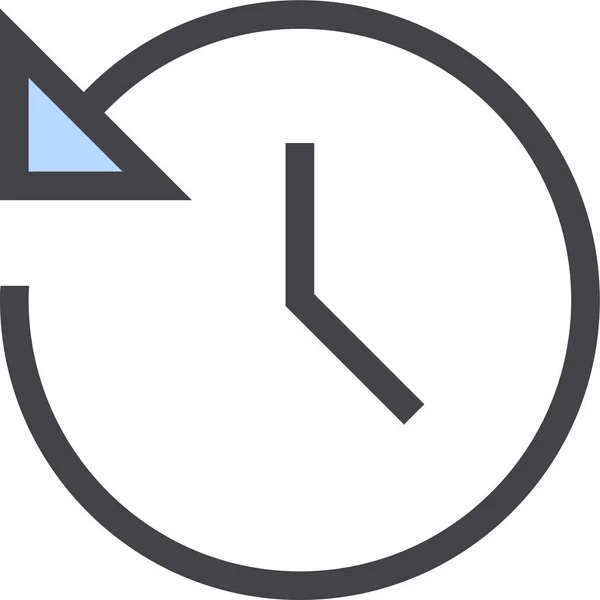 Orologio Web Icon Design Semplice — Vettoriale Stock
