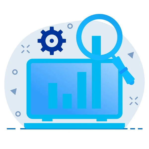 Analyse Analytische Analytik Symbol Marketing Seo Kategorie — Stockvektor