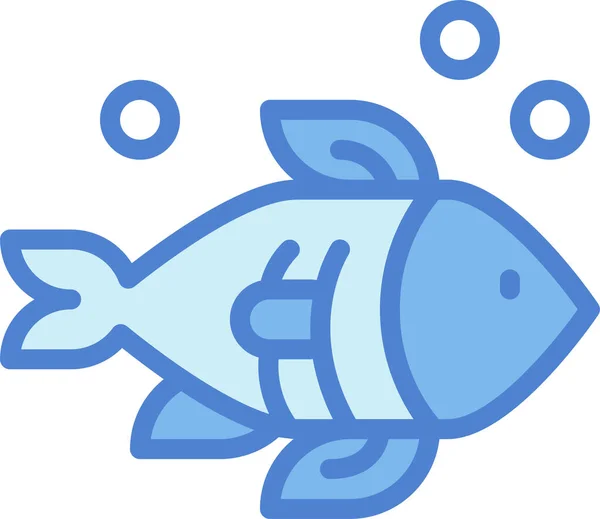 Tiere Wasserfische Symbol — Stockvektor