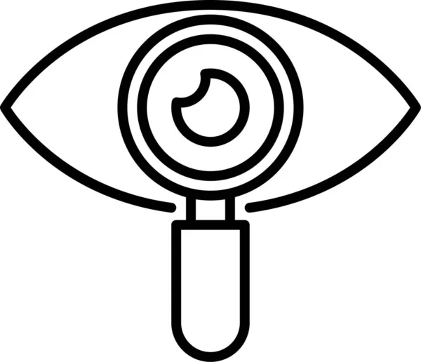 Ikona Hledání Očí — Stockový vektor