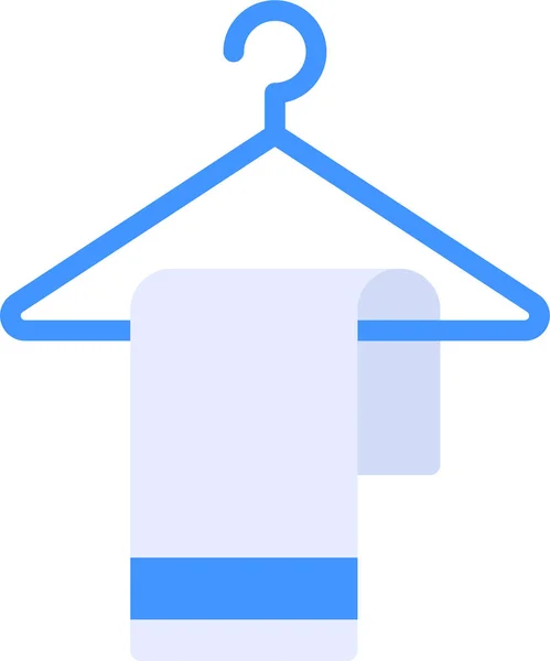 Bathroom Clothes Hanger Icon — Stock Vector