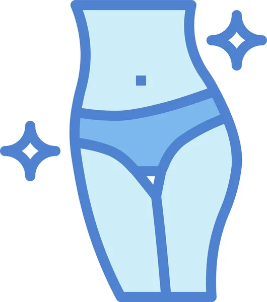 Cuerpo Bum Icono Cadera — Archivo Imágenes Vectoriales