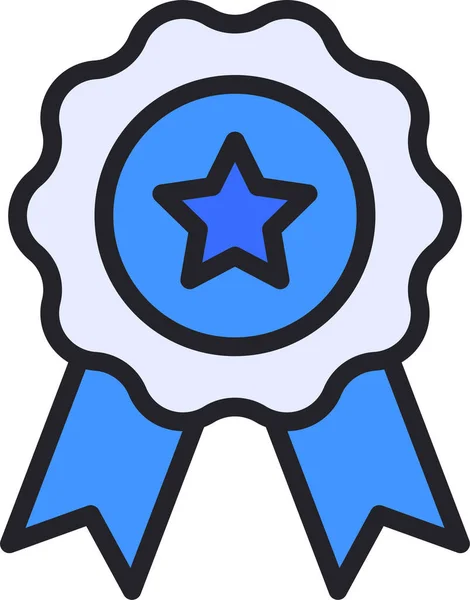 Award Certificate Medal Icon — Stock Vector