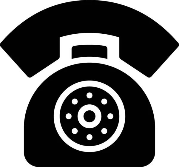 Icono Comunicación Celular Llamada Estilo Sólido — Vector de stock