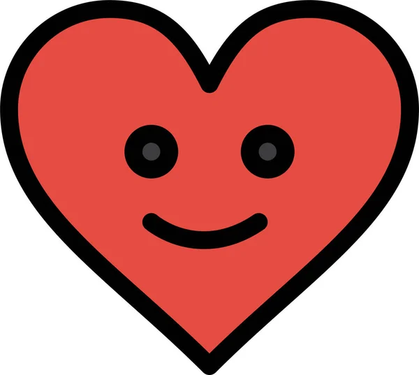 Χαρούμενο Είδωλο Αγάπης Καρδιάς — Διανυσματικό Αρχείο
