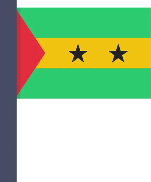 Ikona Vlajky Země Plochém Stylu — Stockový vektor