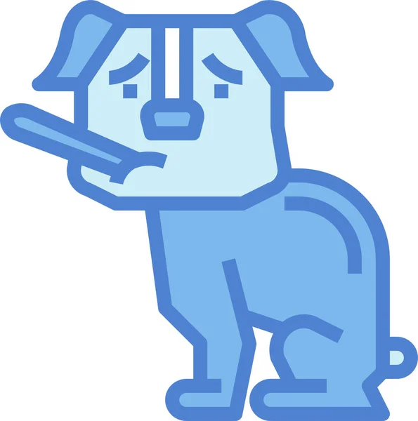 Dog Mercury Pets Icon Family Home Category — Stock Vector