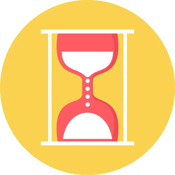 Slow Time Alarm Icon Flat Style — Stock Vector