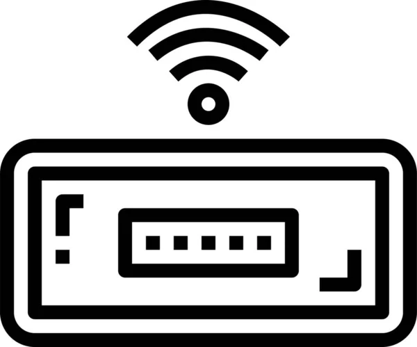 Audio Bluetooth Hangszóró Ikon Elektronikus Eszközök Készülékek Kategóriában — Stock Vector