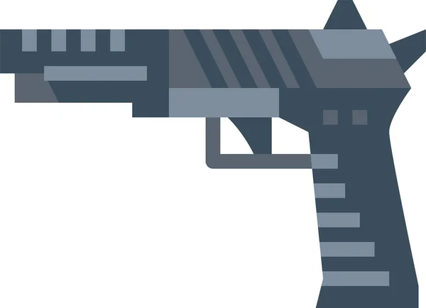 Pistola Pistola Ícone Serviço Categoria Guerra Militar — Vetor de Stock