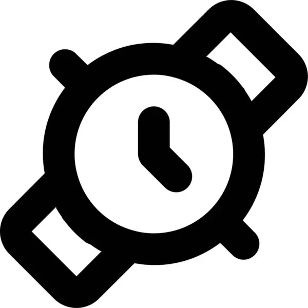 Negocio Carrera Reloj Icono Estilo Del Esquema — Archivo Imágenes Vectoriales