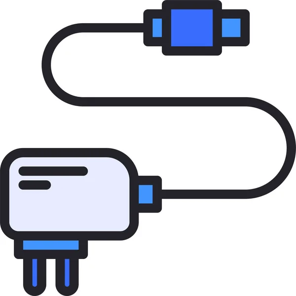 Elektronik Ikone Für Akkuladung — Stockvektor