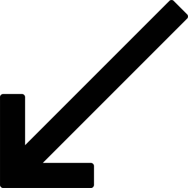 Diagonal Left Icon — Stock Vector