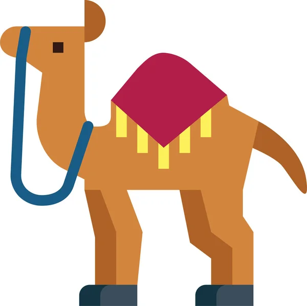 Καμήλα Ζωολογικός Κήπος — Διανυσματικό Αρχείο