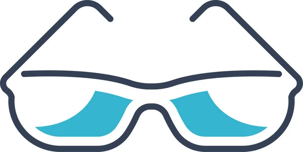 Óculos Oftalmologia Ícone Visão —  Vetores de Stock