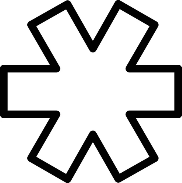 Ikona Záložky Hvězdicového Odznaku Pevném Stylu — Stockový vektor