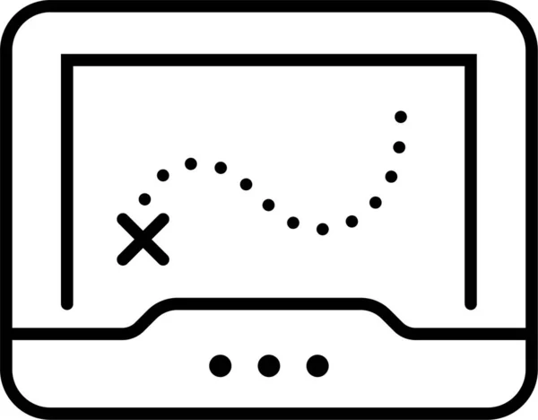 Dispositivo Gps Localizar Ícone — Vetor de Stock