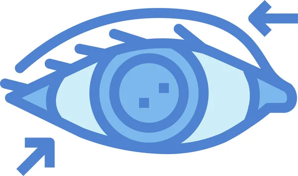 Ikon Kelopak Mata Bola Mata Kosmetik - Stok Vektor