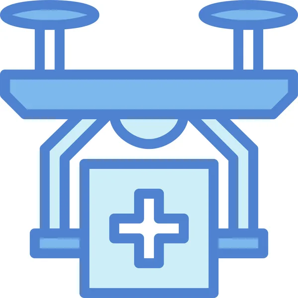 Drone Electronics Technology Icon — Stock Vector