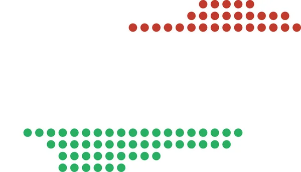 Hungary Mapa Ícone Localização Estilo Plano —  Vetores de Stock