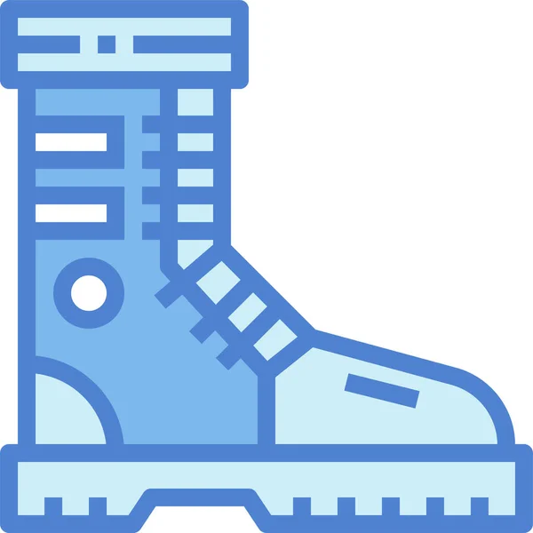 Stiefel Kleidung Schuhe Ikone — Stockvektor