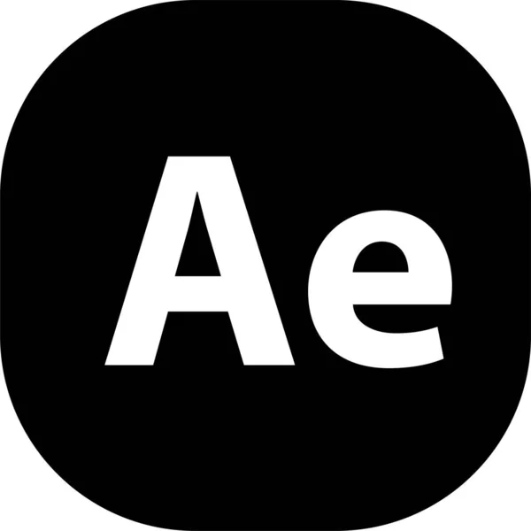 Adobe Ícone Extensão Estilo Sólido — Vetor de Stock